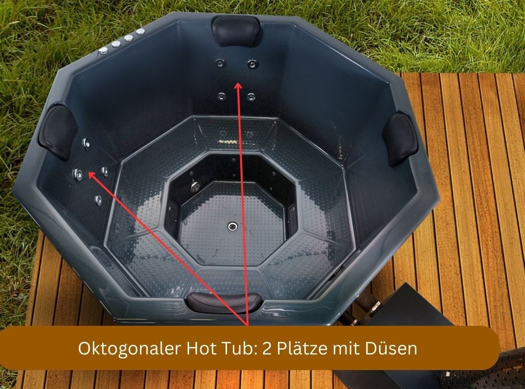 Oktogonaler Hot Tub 2m x 2m von Baltresto