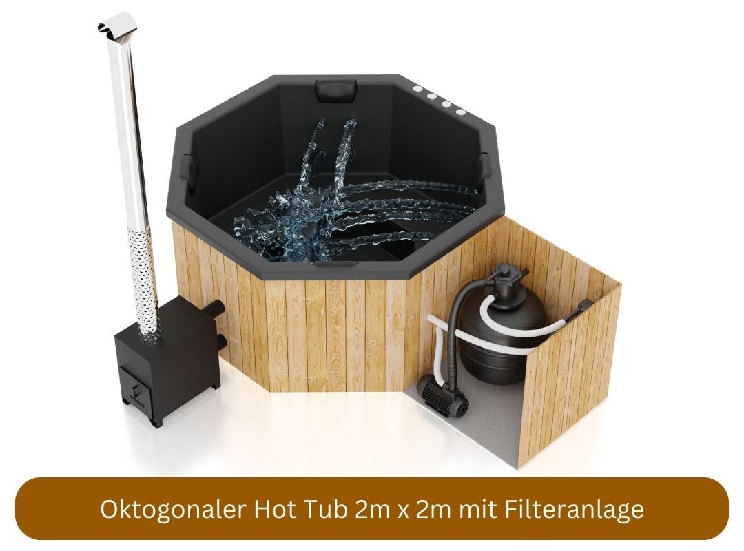 Oktogonaler Hot Tub 2m x 2m von Baltresto