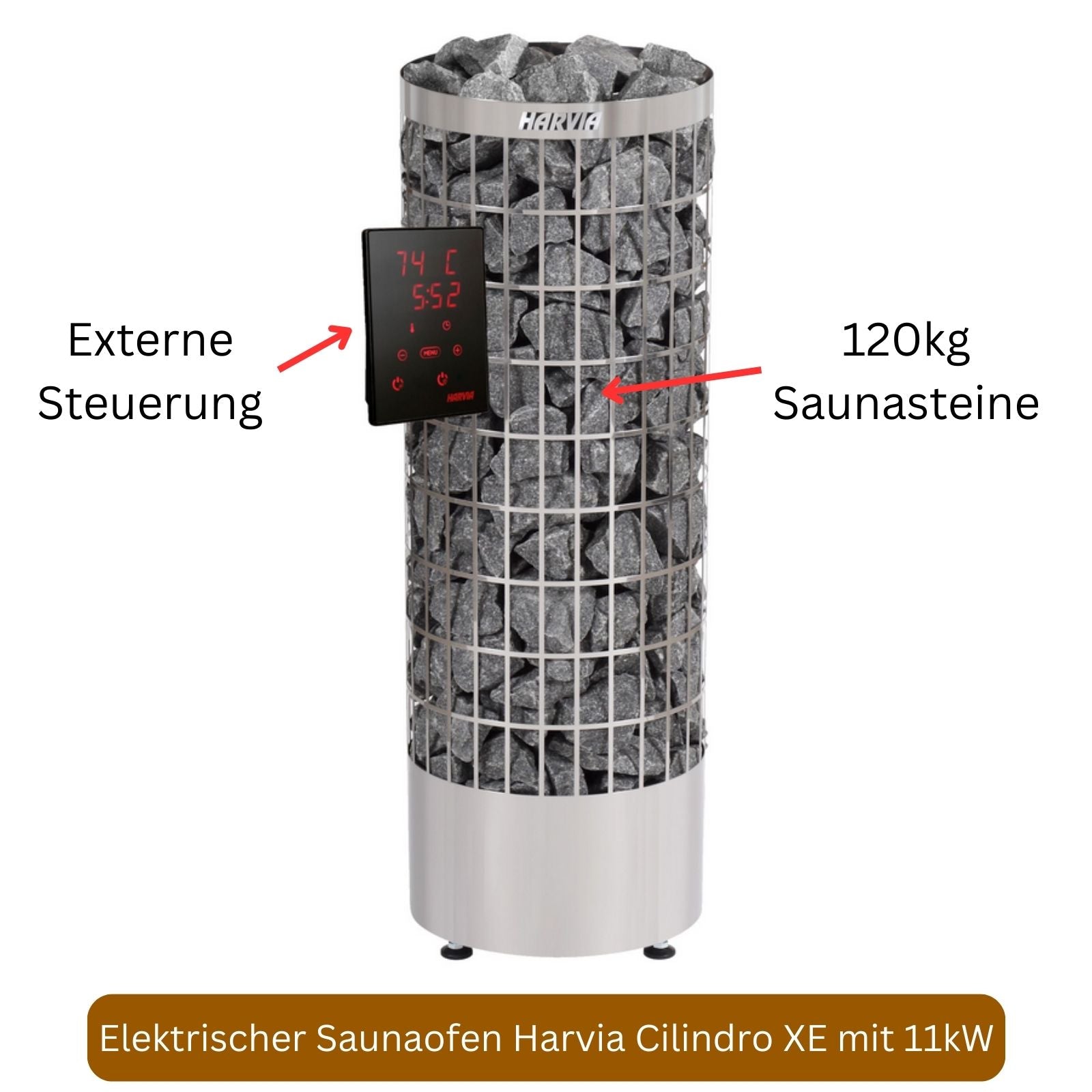 Elektrischer Saunaofen Harvio Cilindro XE 11kW
