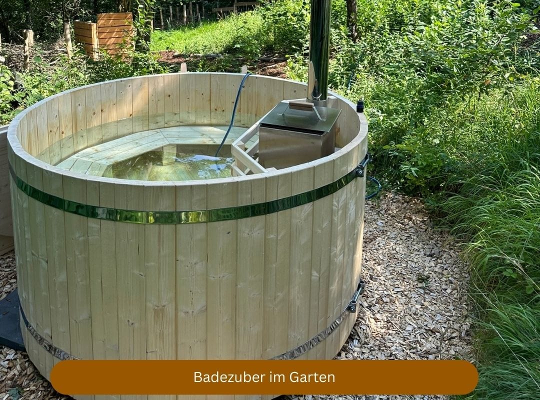 Badezuber mit Ofen "Natur"