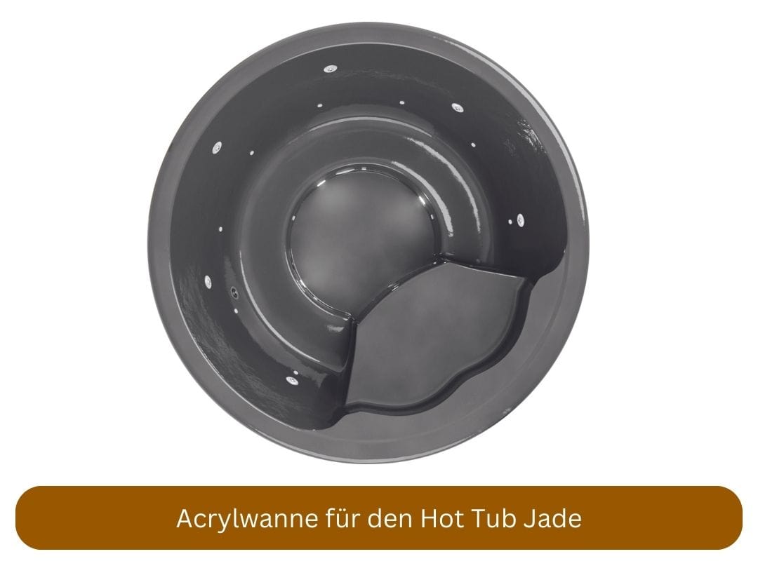 Hot Tub mit Außenofen Jade, mit Acrylwanne