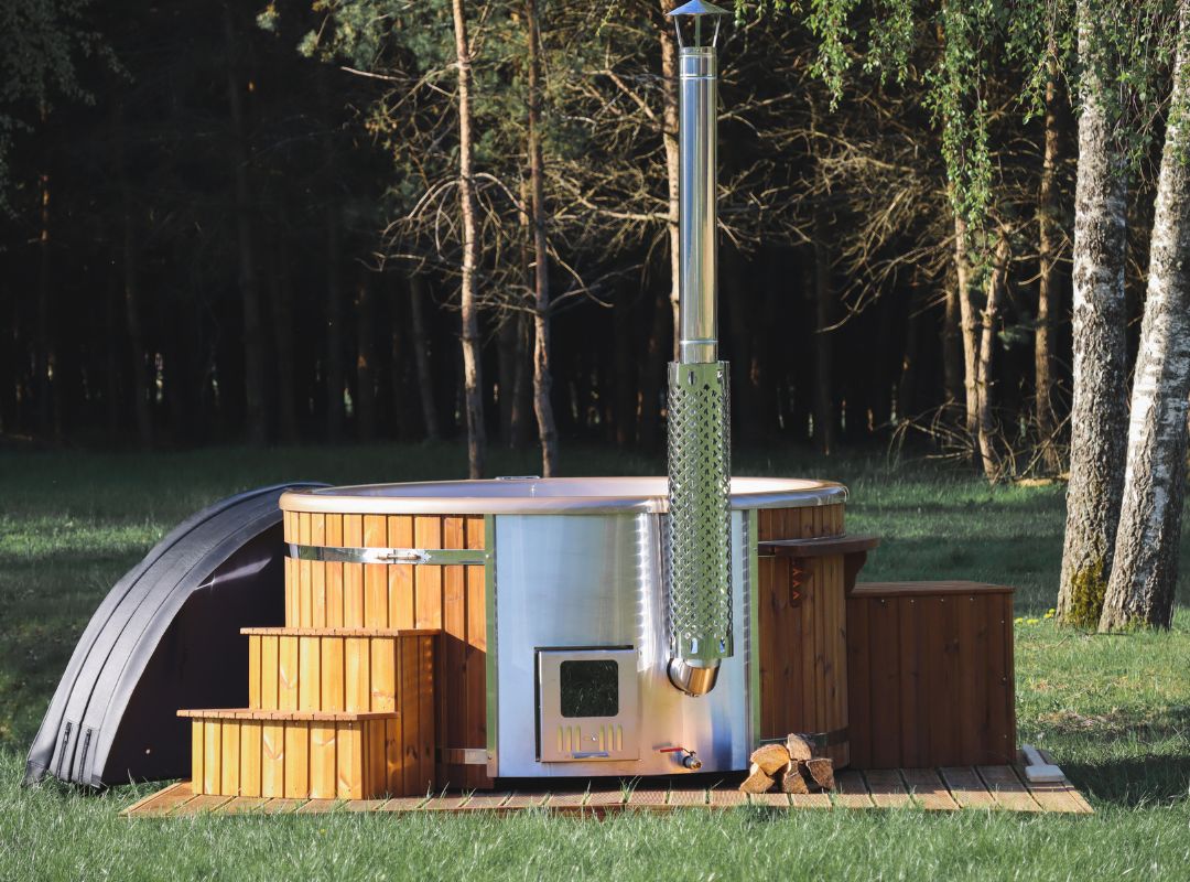 Hot Tub mit Holzofen