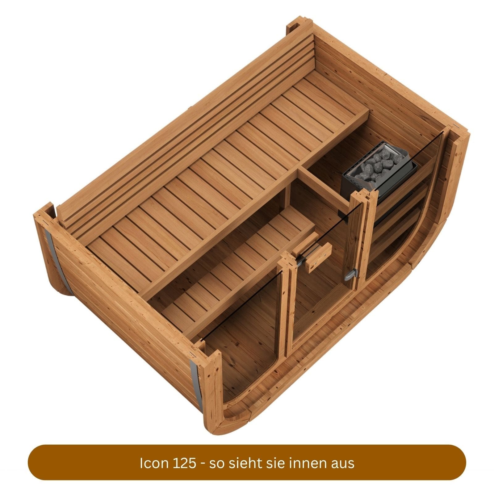 Mini Cube-Sauna "Icon 125" – Dein privates Kraftwerk auf 2,56 m²